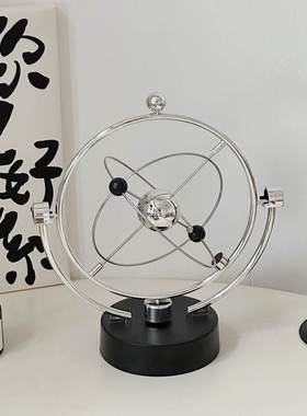 ins风高级感办公室桌面永动仪 创意银河星系抽象装饰品拍照道具