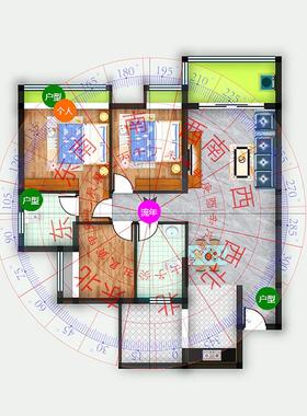 找户型家居书桌放什么位置文昌毛笔4支笔架塔 文昌布局文昌位摆件