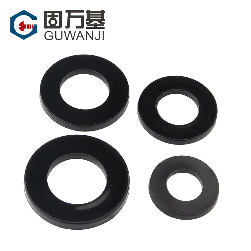 尼龙垫片塑料平垫圈绝缘塑胶黑色圆型平垫片M2M3/M4M5M6M8M10-M20