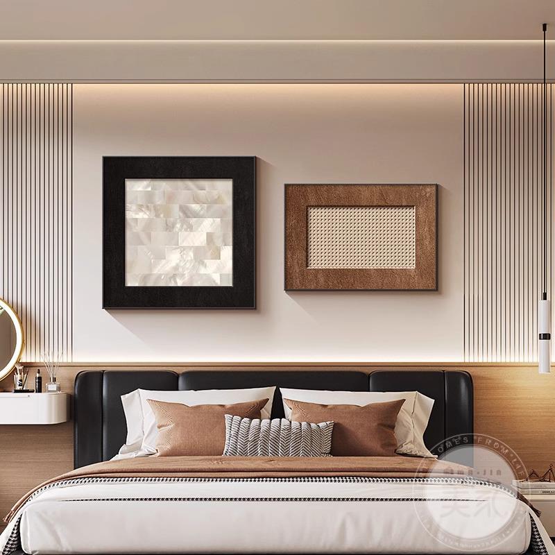 意式极简卧室床头装饰画 画高级感饭厅墙壁画 画抽象覆古艺术挂画