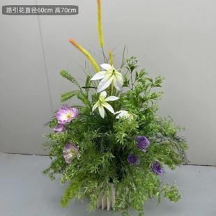 饰排花背景周岁生日假花背景布置森 彷真花出租莫奈花园装 租赁