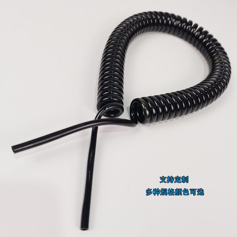 弹簧气管自动化机器人防爆高压耐磨气动软管高弹性螺旋伸缩气管