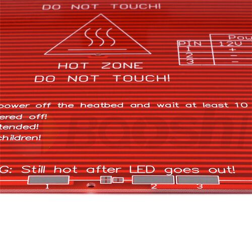 3D打印机 PCB热床 Mk2b 12/24双电源 214x214mm Mk2a