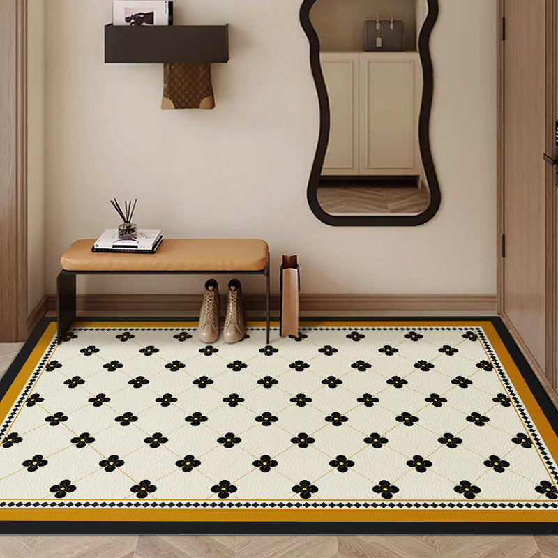 高级入户门地垫皮革免洗可擦进门玄关门口门厅入门可裁剪防滑门垫