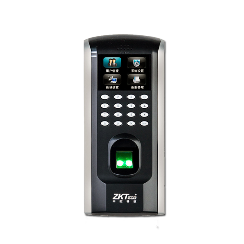 自动门中控智慧F7指纹考勤门禁机玻璃推拉门电子门禁一体机彩屏