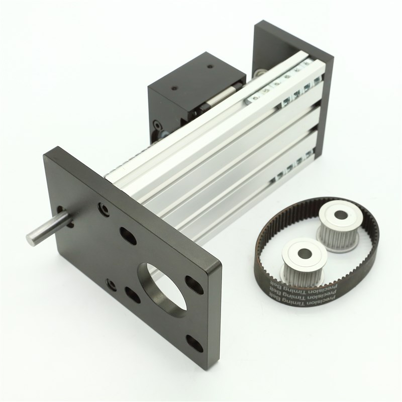 EBNZ光轴折返直线滚珠丝杆滑台模组105丝杆宽度电动手动两用