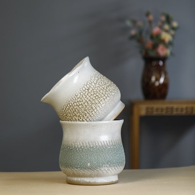 26#宜兴陶瓷紫砂花盆上釉花盆高度20cm口径21cm