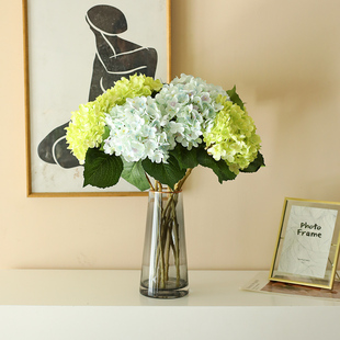 单支叉欧式仿真绣球假束档绢家居客厅装饰艺设