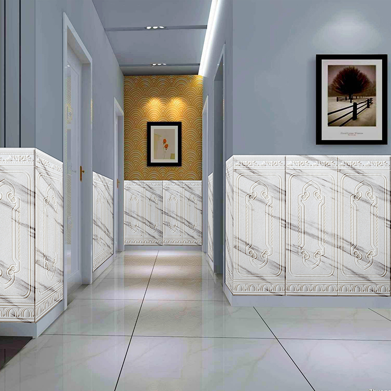 3D立体自粘防水防撞加厚护墙板墙贴卧室客厅走廊墙裙壁纸墙围贴纸