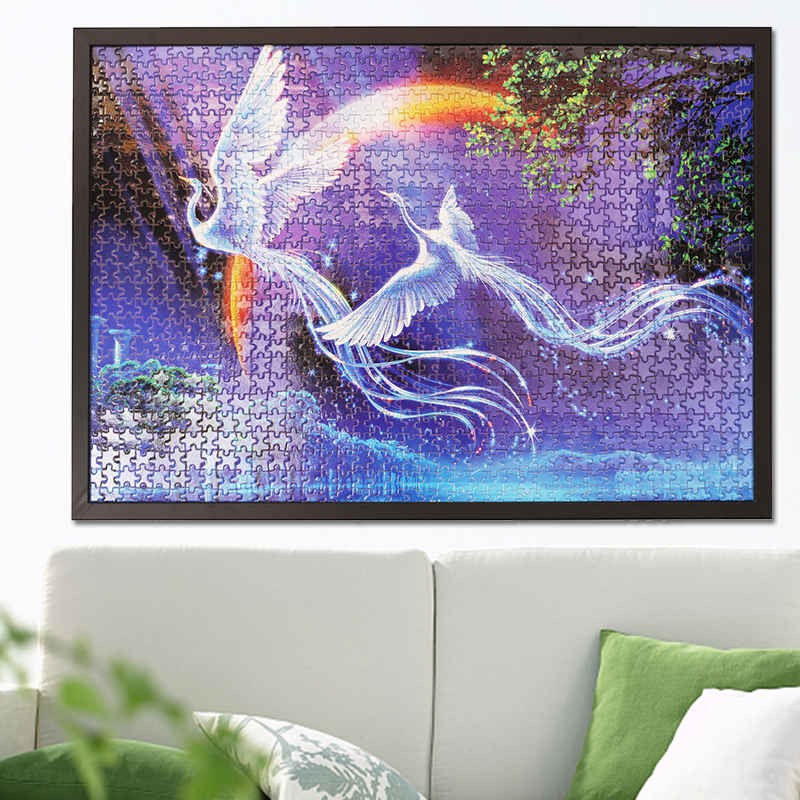 2000片汽水罐拼图框1000片75*3000拼图框架裱拼图实木画框订做