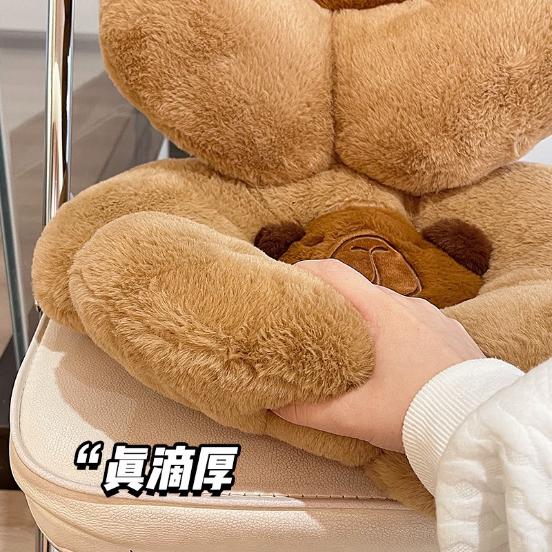 卡皮巴拉坐垫屁垫椅子垫冬季办公室久坐学生教室宿舍座椅垫子凳子