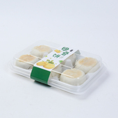 绿豆饼包装 盒手工糕点打包盒纸一次性干胶烘焙塑料盒