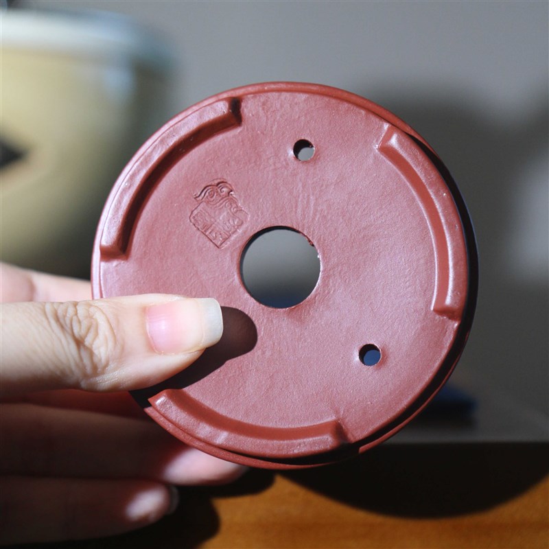 紫砂花盆盆景盆手工朱泥大红袍微型花盆菖蒲盆桌面盆栽茶桌