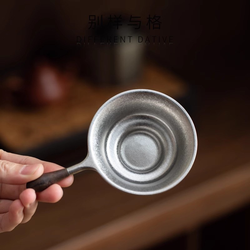 纯钛茶漏茶滤千孔一体茶漏器超细茶叶过滤网茶隔公道杯高档过滤器