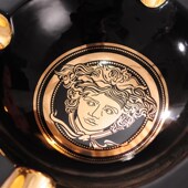 礼品 创意个性 大号陶瓷烟灰缸实用定制欧式 奢华范思雪茄烟缸时尚