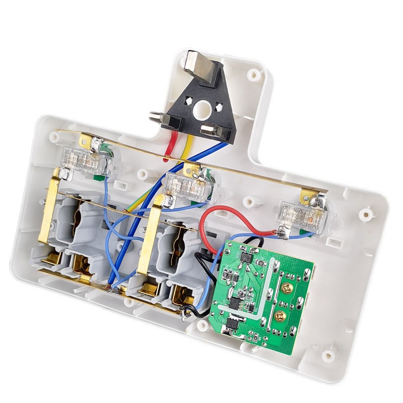 英式港版排插座一转三多孔插座铜插板多插位英标转换器usb多功能