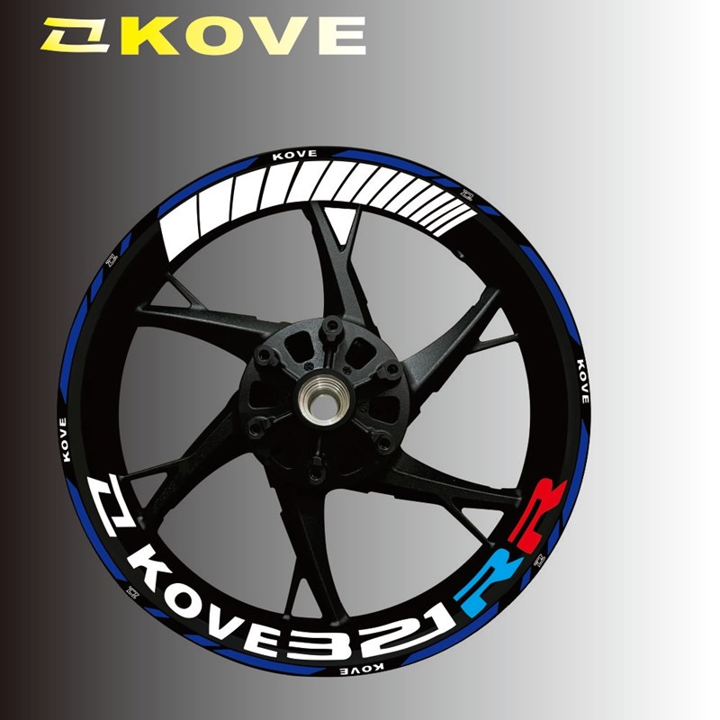 适用KOVE凯越250 450RR机车改装Codra321R反光轮毂贴花内圈贴纸