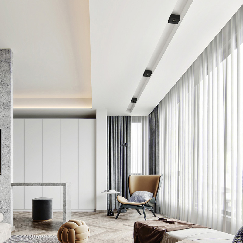 爱斯兰超薄明装筒灯斗胆灯家用客厅无主灯走廊过道吸顶聚光射灯