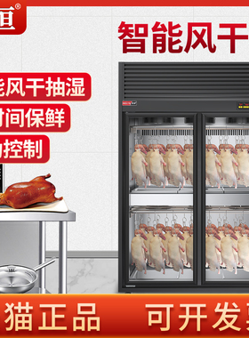 劲恒晾鸭柜商用烧鹅烧腊烧鸭胚吹干烘干柜除湿保鲜烤鸡风干晾胚柜