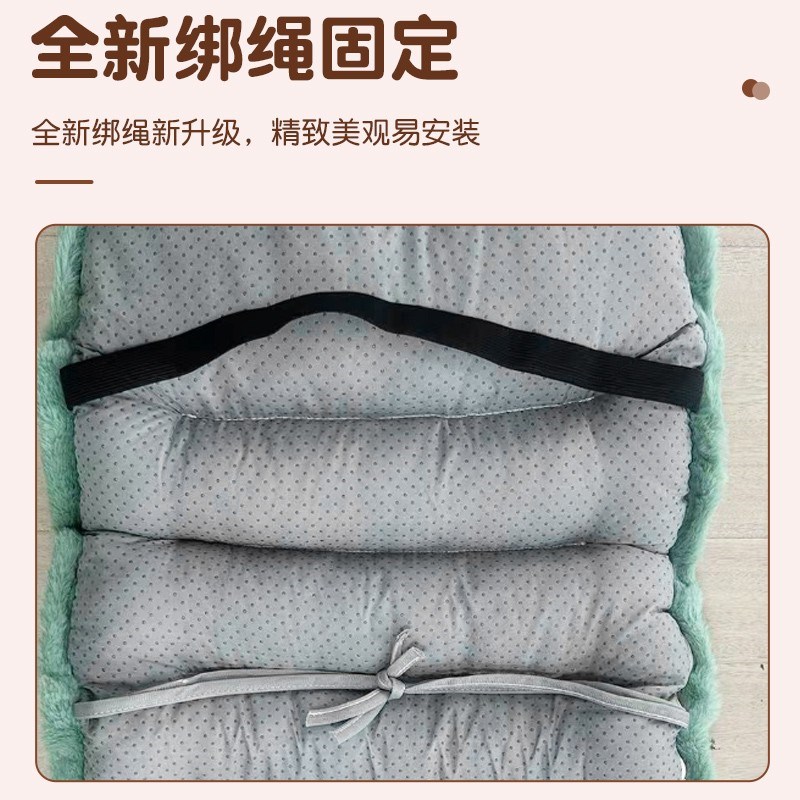 电动三轮车坐垫连体挡风罩通用座套秋冬季加绒加厚加棉保暖座靠背