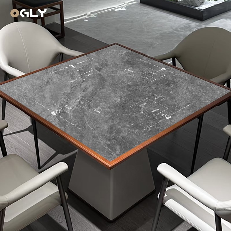 OGLY2025新款掼蛋垫麻将桌垫打扑克牌加厚消音正方形牌垫专用桌布