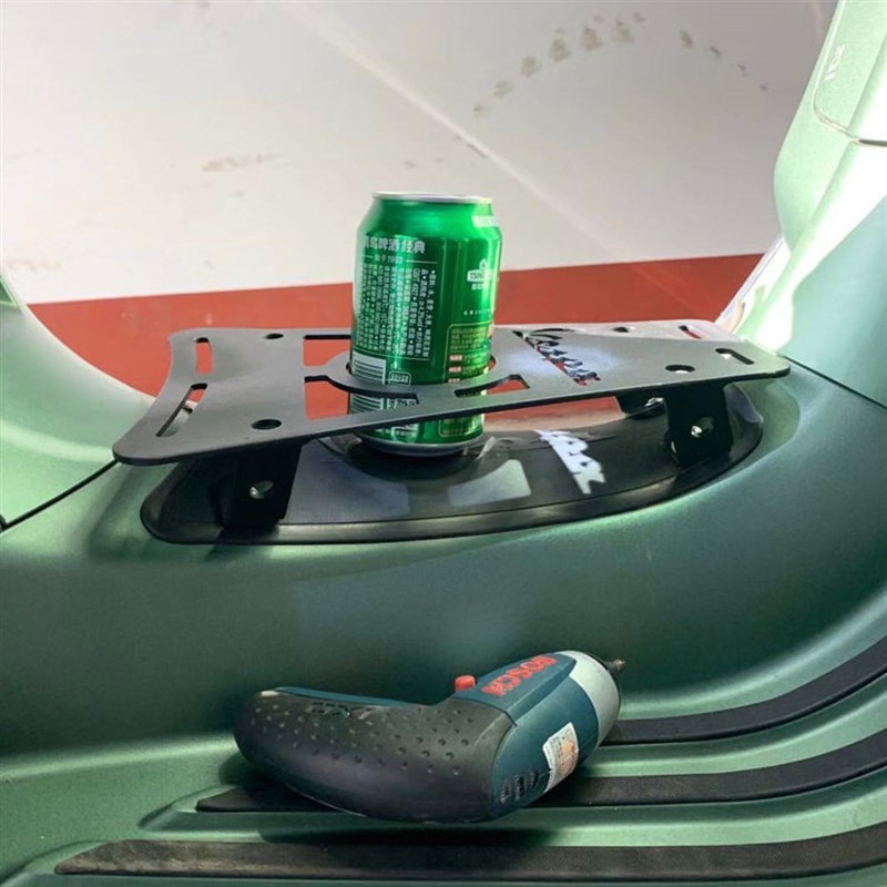 适用Vep维斯帕GT00春天冲刺1改装件中置水杯烧烤肉脚踏货架