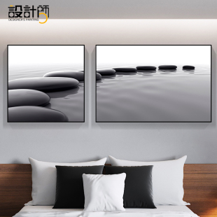 卧室床头背景墙装 饰画现代酒店宾馆房间壁画客房墙画挂画