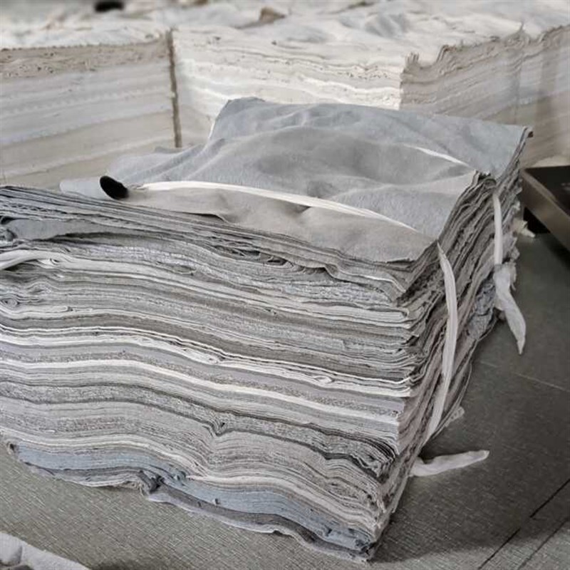 灰色擦机布碎布头机修擦油布工业抹布吸油吸水不掉毛纯色全棉厂家