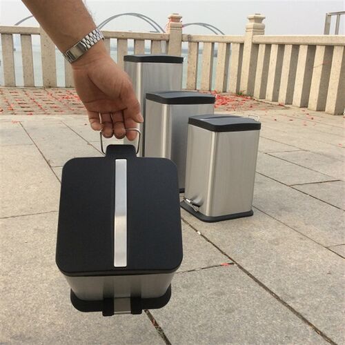欧式锈钢方形圆形脚踏式垃圾桶LL2LLLLL