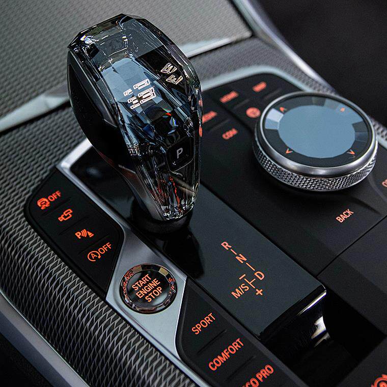 适用VSTAR麦凯拉宝马i34567系x3x4x5ix3原厂款水晶档把三件套拨片