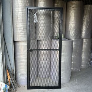 家用铁门庭院门定制猫笼门单门镂空铁门遮挡铁丝菱形铁网格网加厚