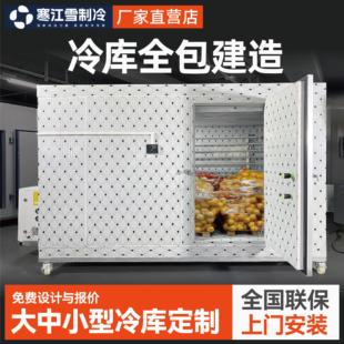 小型移动冷库全套设备220V家用水果鲜花保鲜冷藏大型肉类冷冻速冻