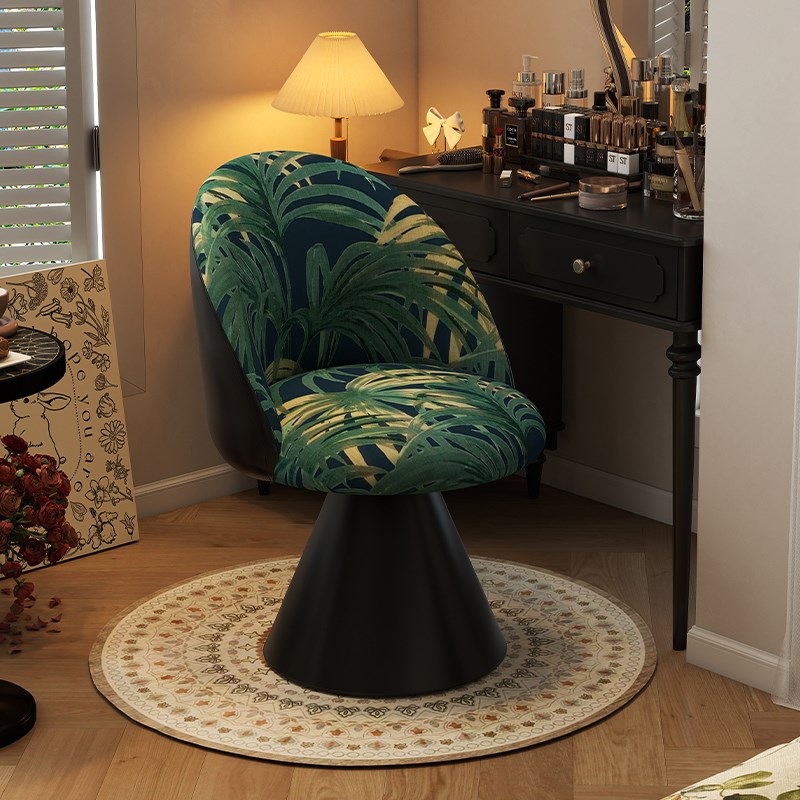 卧室轻奢化妆g椅北欧高级化妆凳可旋转靠背梳妆台凳子家用梳妆凳