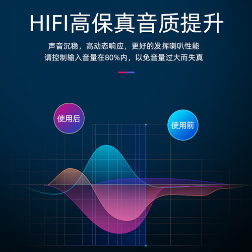 智能声控吸顶音响后级功放提升音质外部音输入