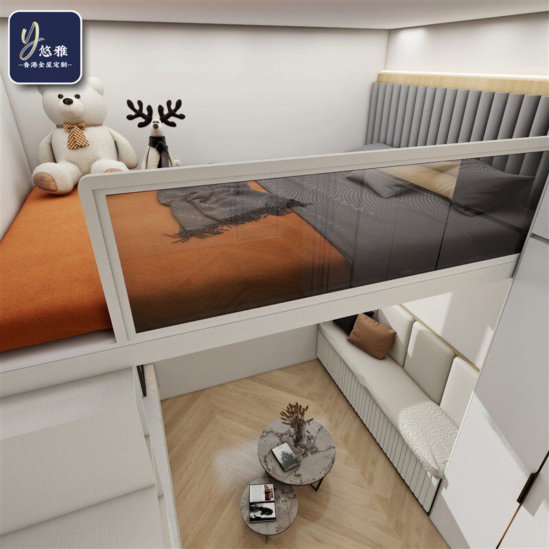 香港阁楼訂造电视柜楼梯柜玄关柜卡座酒柜鞋柜全屋定制