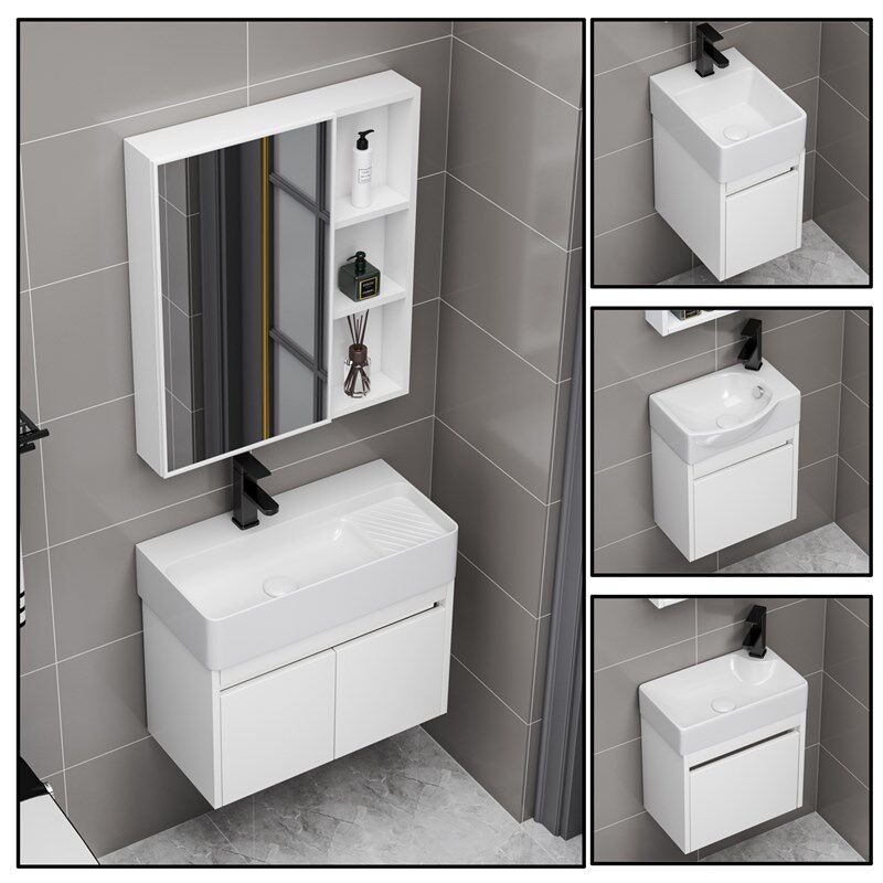 小户型浴室柜迷你极窄洗手盆柜挂墙式洗漱台小尺寸,家装主材,浴室柜组合,淘宝优惠券,粉丝福利购,淘宝优惠卷