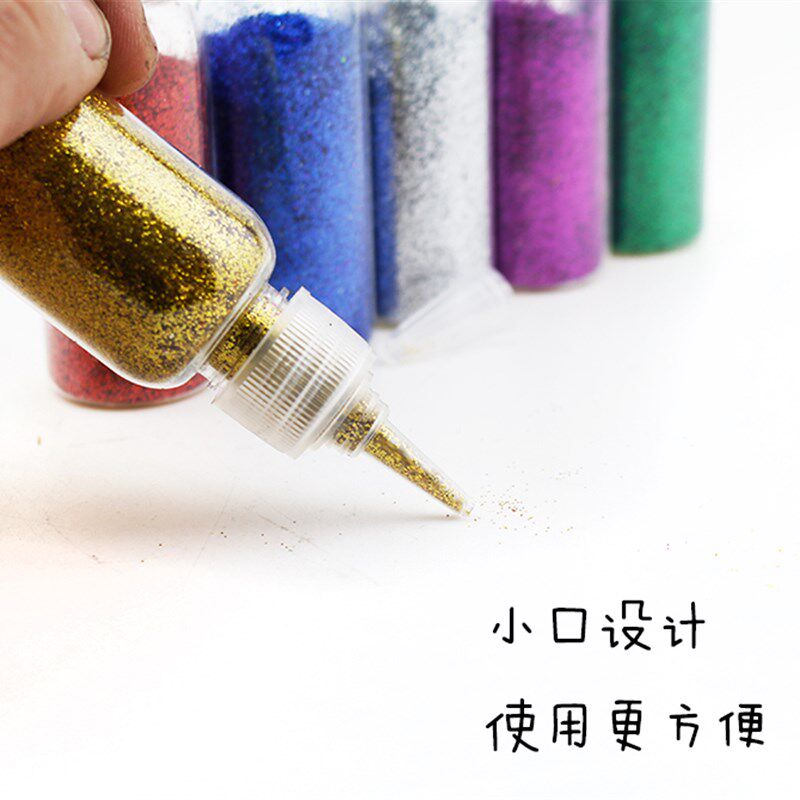 瓶装色金葱粉金粉银粉节日鲜束装饰闪光粉手工DI亮片粉