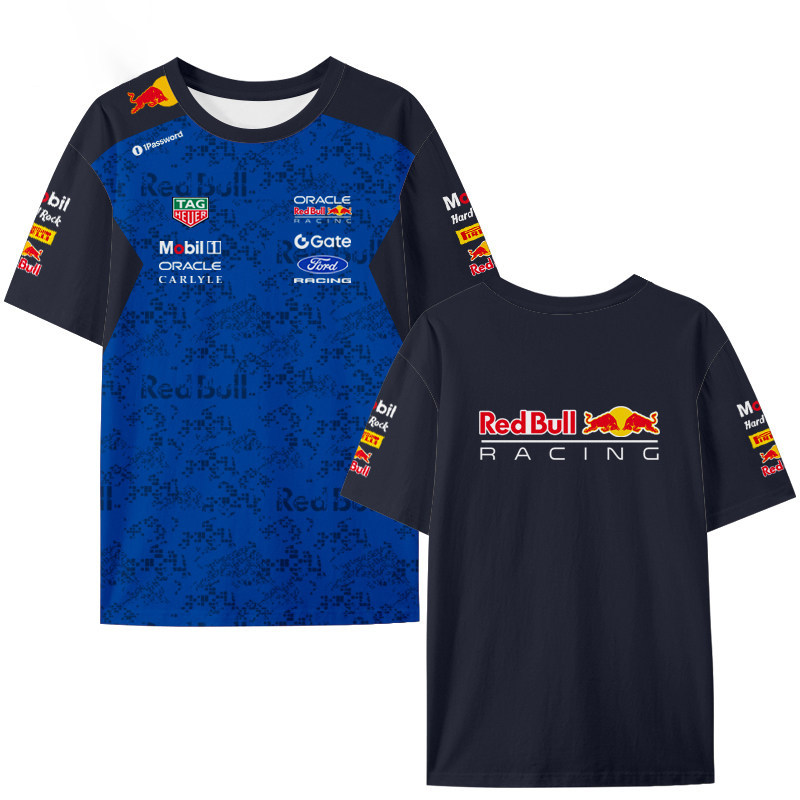 2026新款f1赛车服多巴胺红牛短袖正版运动POLO衫潮流时尚同款