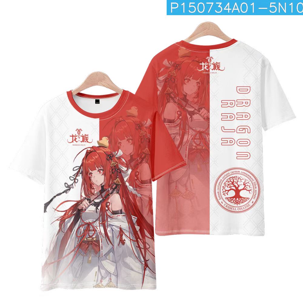 龙族T恤动漫周边路明非夏弥上杉绘梨衣服cos短袖二次元男女学生