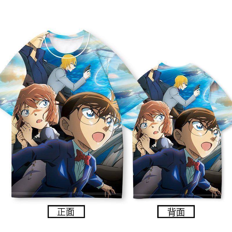 爆款短袖 动漫名侦探柯南系列 t恤3D印花中小学生青少年潮流上衣,男装,休闲运动套装,淘宝优惠券,粉丝福利购,淘宝优惠卷
