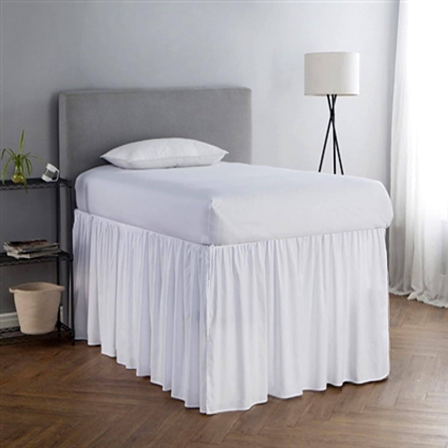 开学季Microfiber床床裙 90gsm 宿舍 Dorm Bed Skirt Twin XL