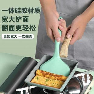 厂促全硅胶铲不粘锅厨房专用护锅铲耐温玉子烧宽口锅铲子煎饼厨具
