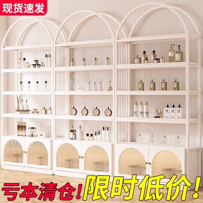 护肤化妆品产品展示柜美容院美甲陈列柜子多层母婴店饰品置物货架