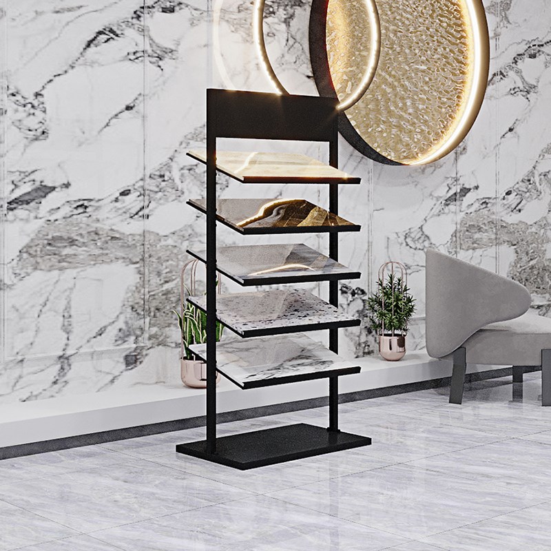 石材样品展示架色卡橱柜门色板集成架落地摆放架瓷砖铝扣板陈列架