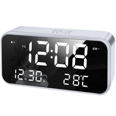 科舰智能闹钟创意电子表静音卧室客厅床头大数字台式 时钟