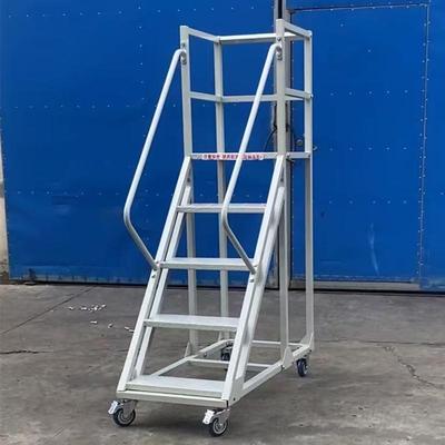 超市仓库登高车可拆卸理货取货梯可移动平台登高梯带轮库房上货梯