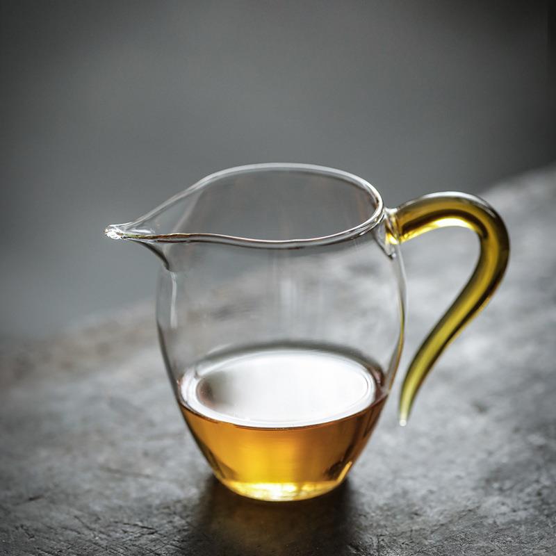 公道杯加厚玻璃耐热透明泡茶过滤功夫茶具配件茶海分茶器茶漏套装