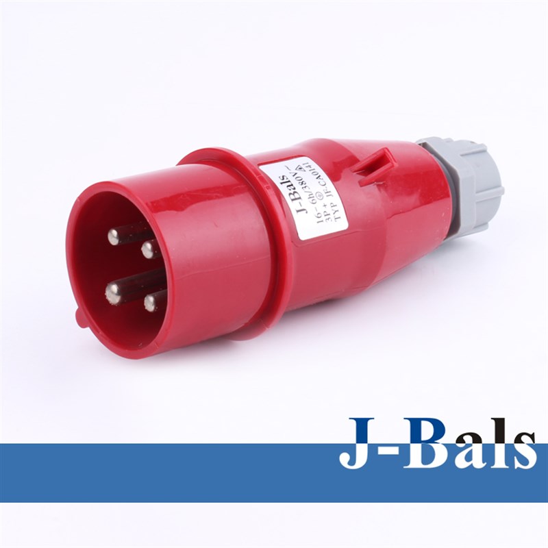 4极32A工业插头 防水型工业插头 380V插头3P+E CA0241N