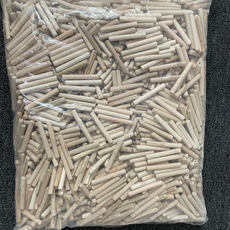 圆木肖木塞木棒木榫棒斜纹木钉楔子木栓实木衣柜橱柜连接件圆木棒