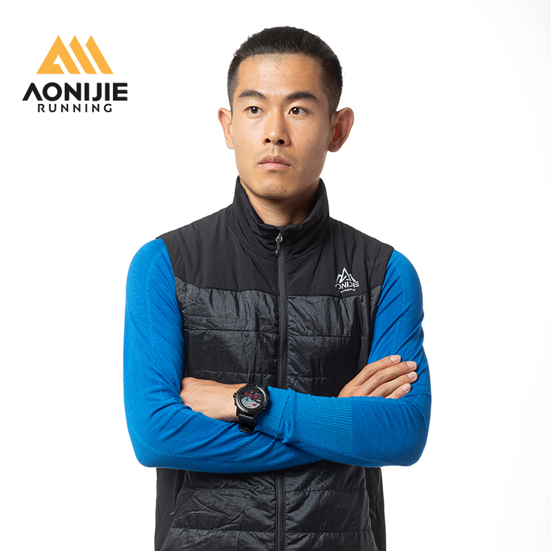 奥尼捷马甲运动工字女男士冬季外穿叠穿保暖透气棉服跑步无袖背心